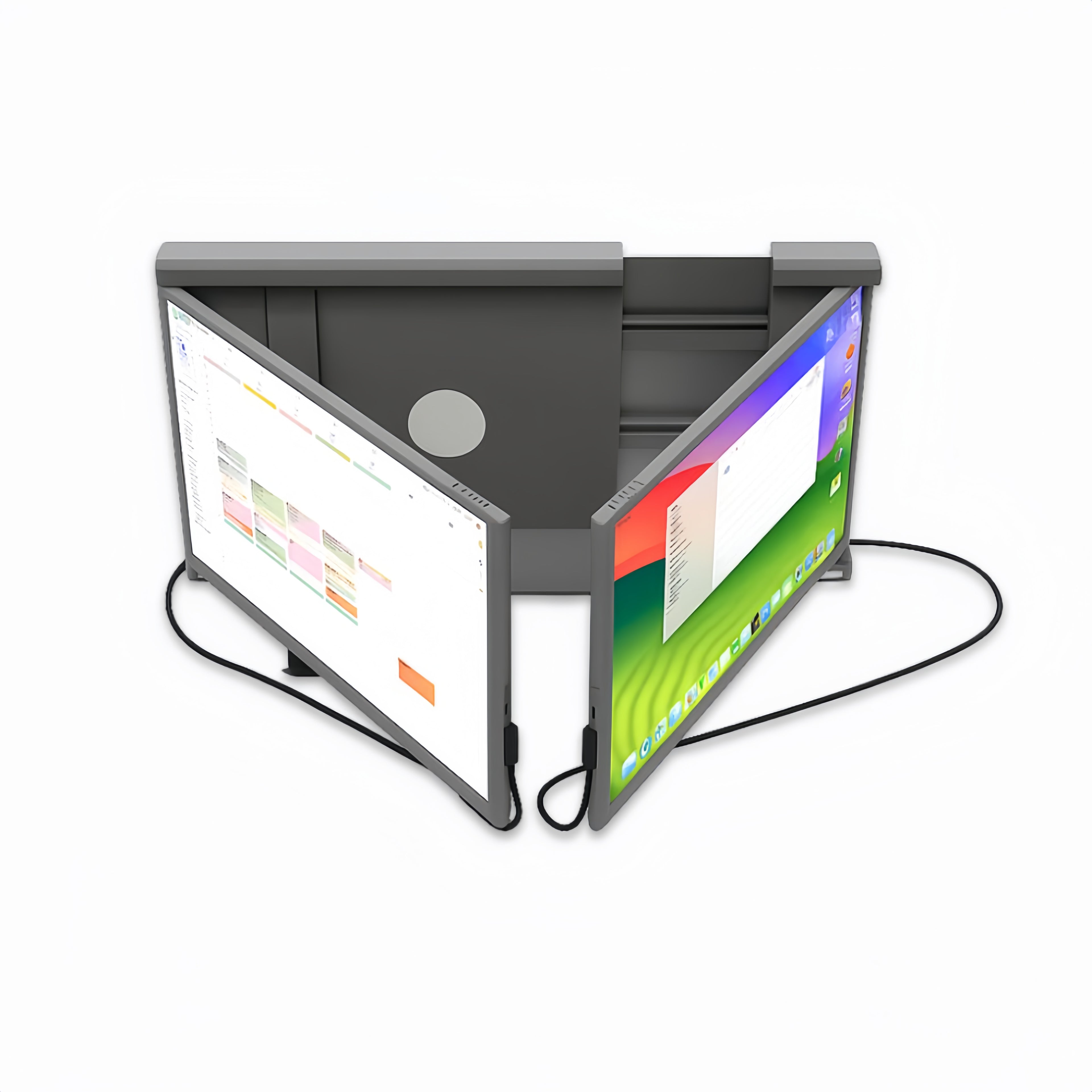 Falco 14 dual screen portable monitor setup for students and productivity