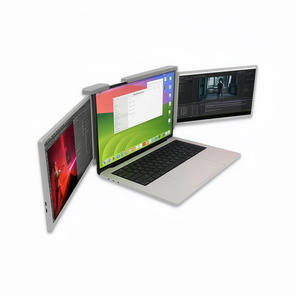 Falco 14 dual extended portable screens for students, perfect for school and college