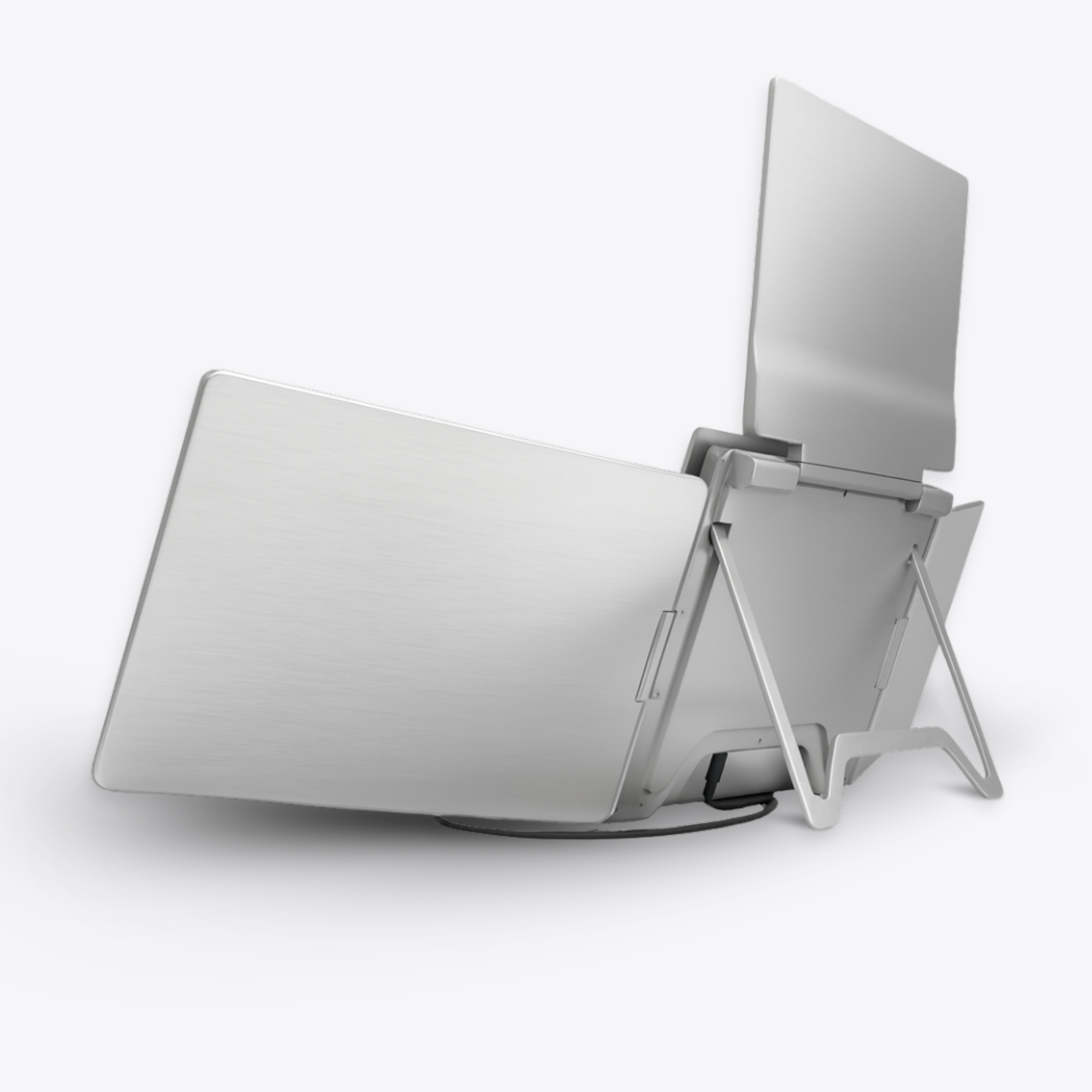 Back right angle of Falco Fly Ultra 16 portable monitor folded position